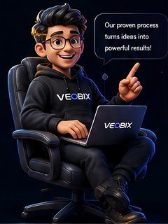 Veobix team member presenting a proven digital growth process